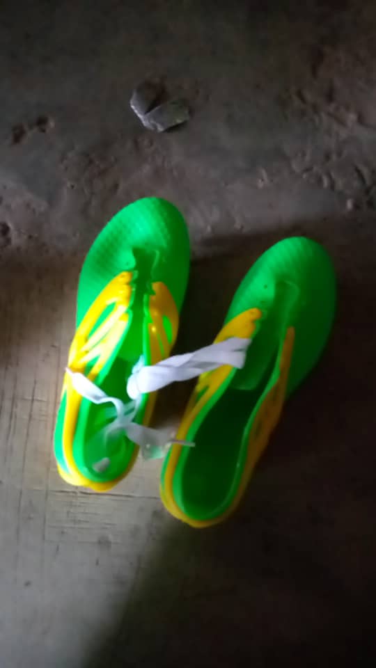 Rubber soccer boot
