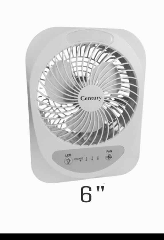 Century rechargeable fan 6" FRCT-15