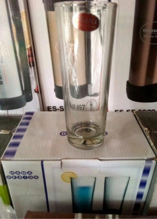 Hana glass cup long by6