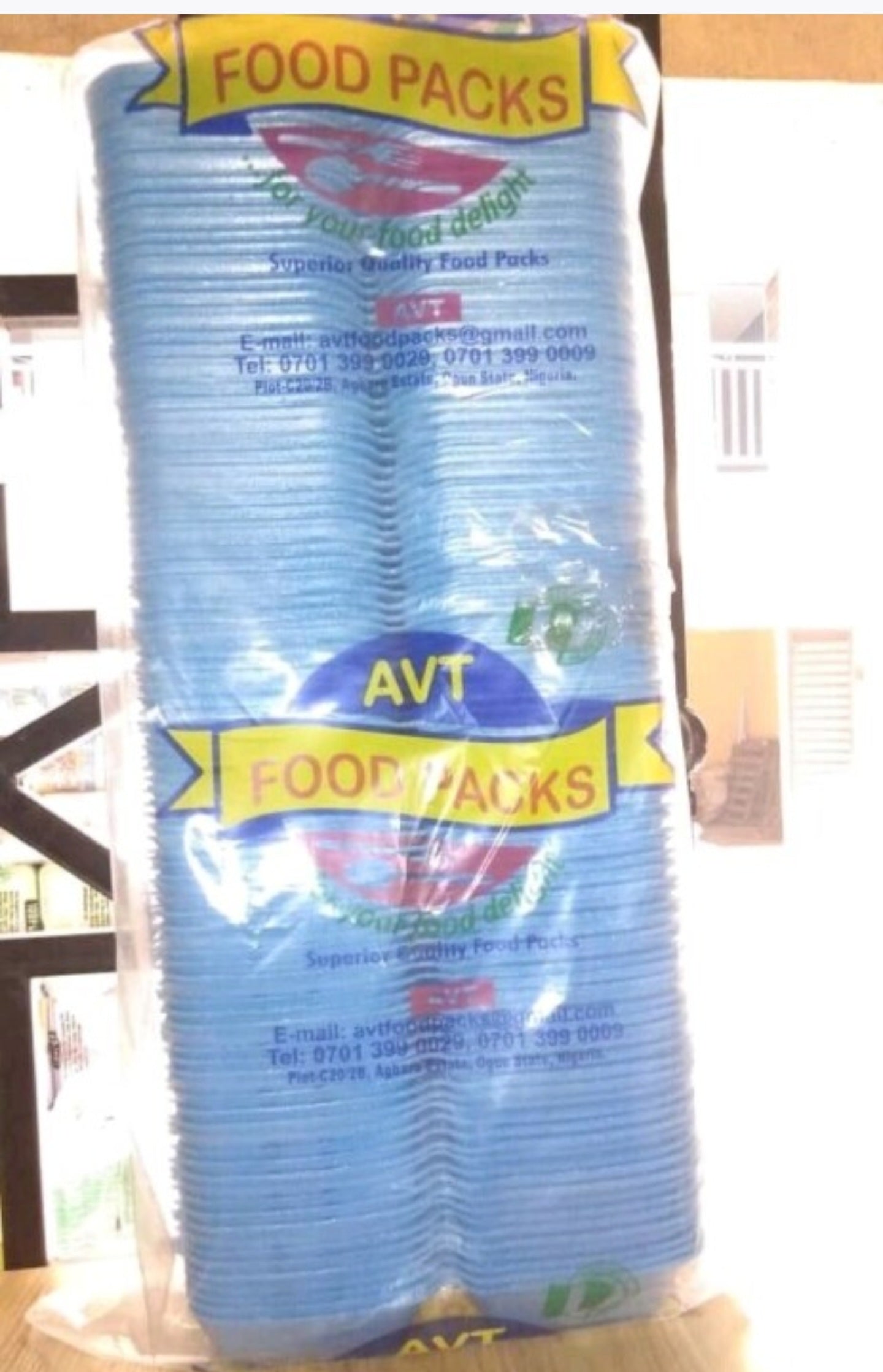 Disposable foam pack colour