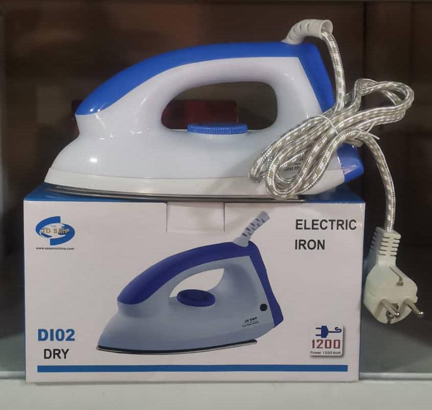 Pressing iron dry
