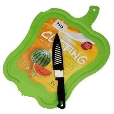 Plastic Chopping board with knife