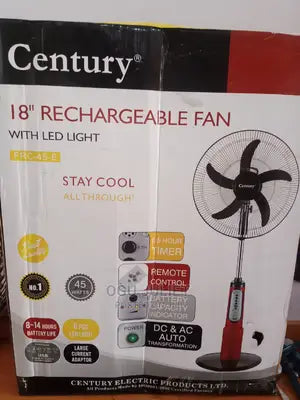 Century rechargeable fan 18"