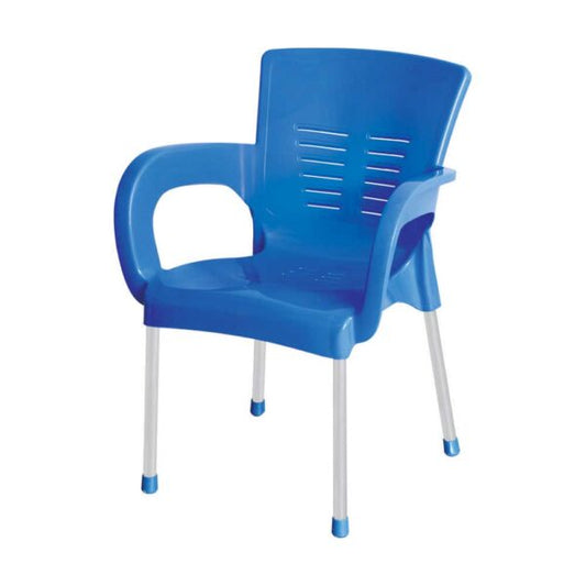 Handle iron leg plastic chair