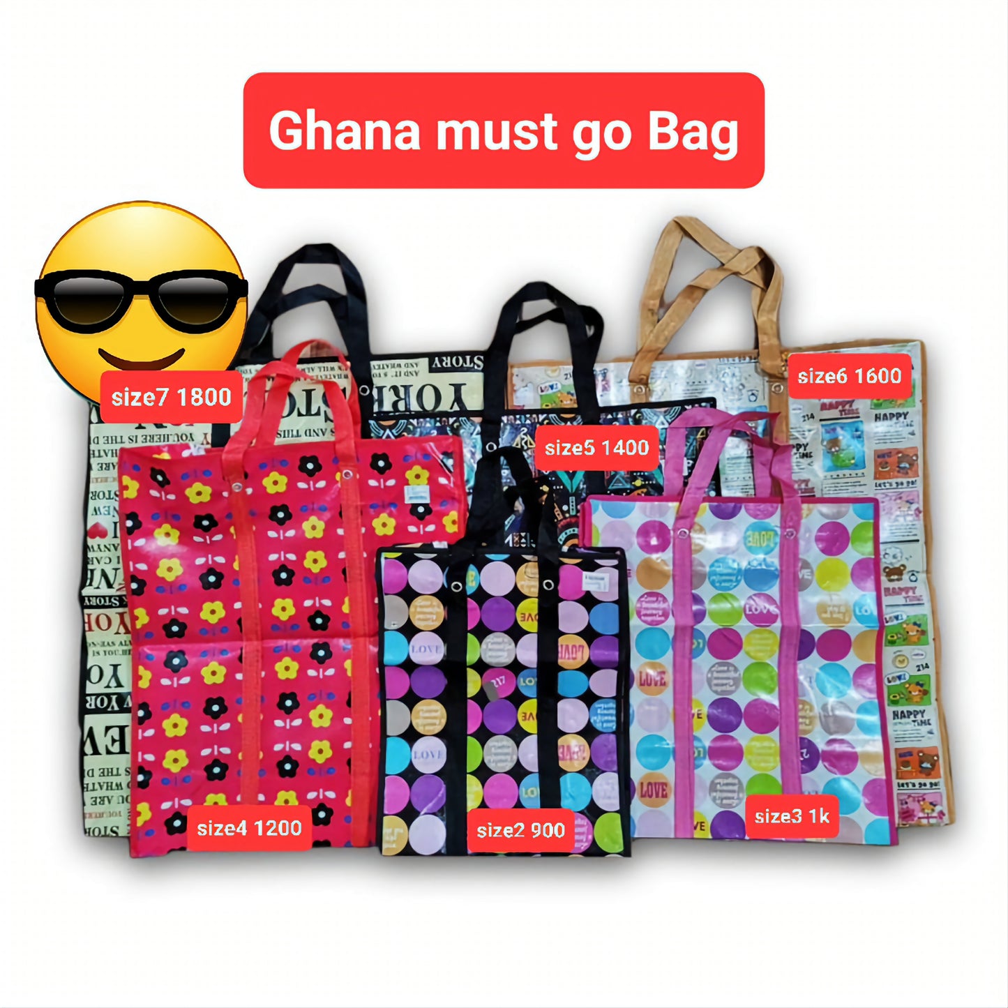 Ghana Must go bag size1