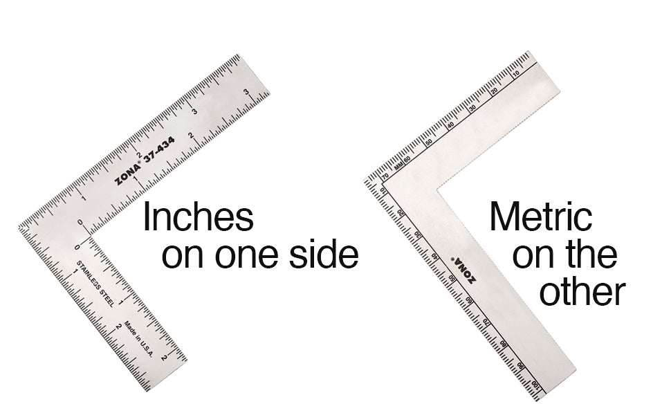 L shape iron square ruler short