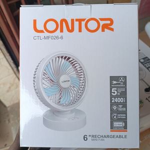 Lontor 6" rechargeable fan rotating CTL-MF026-6