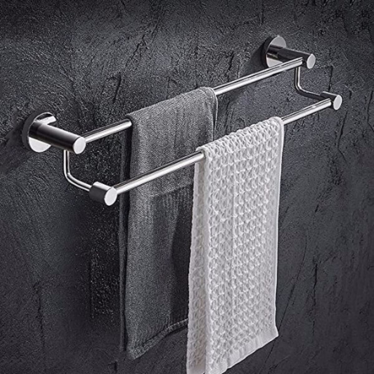 Towel hanger double (stainless)