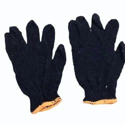Black glove cotton 1pair