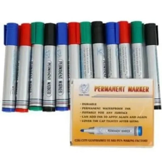 Permanent marker pack (12 pieces)