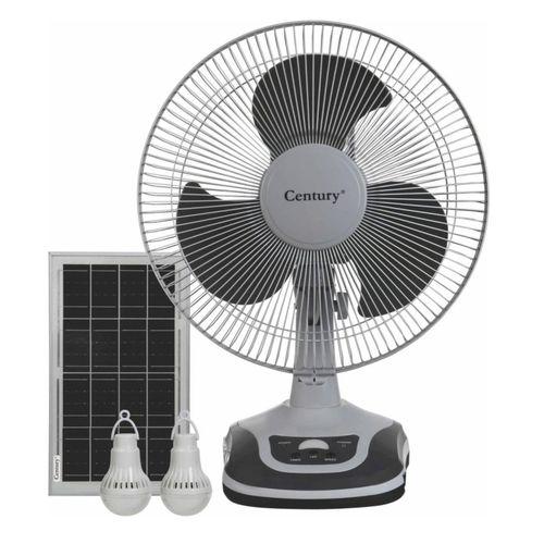 Century 12" solar rechargeable table fan
