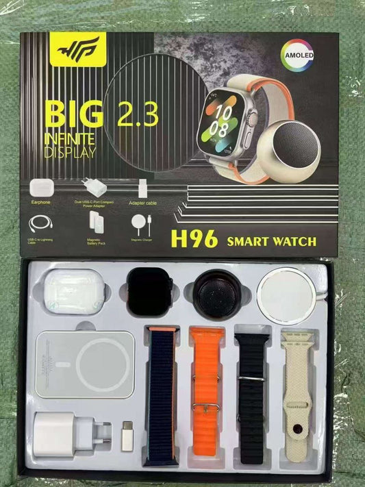 H96 smart watch big 2.3 infinite display