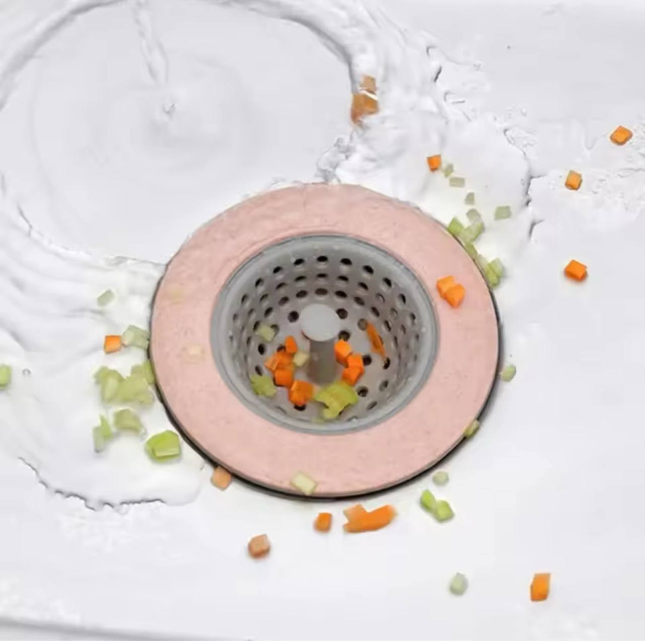 Silicone sink drain cover