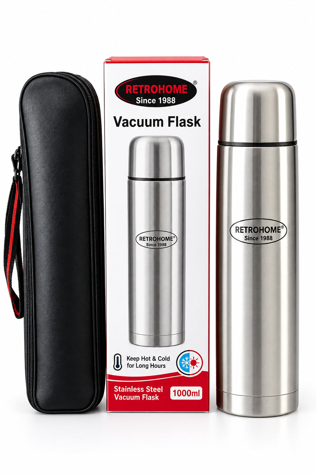 Water flask for hot and cold water 800ml Eurosonic Vacuum Flask (Model ES-SF 9001)