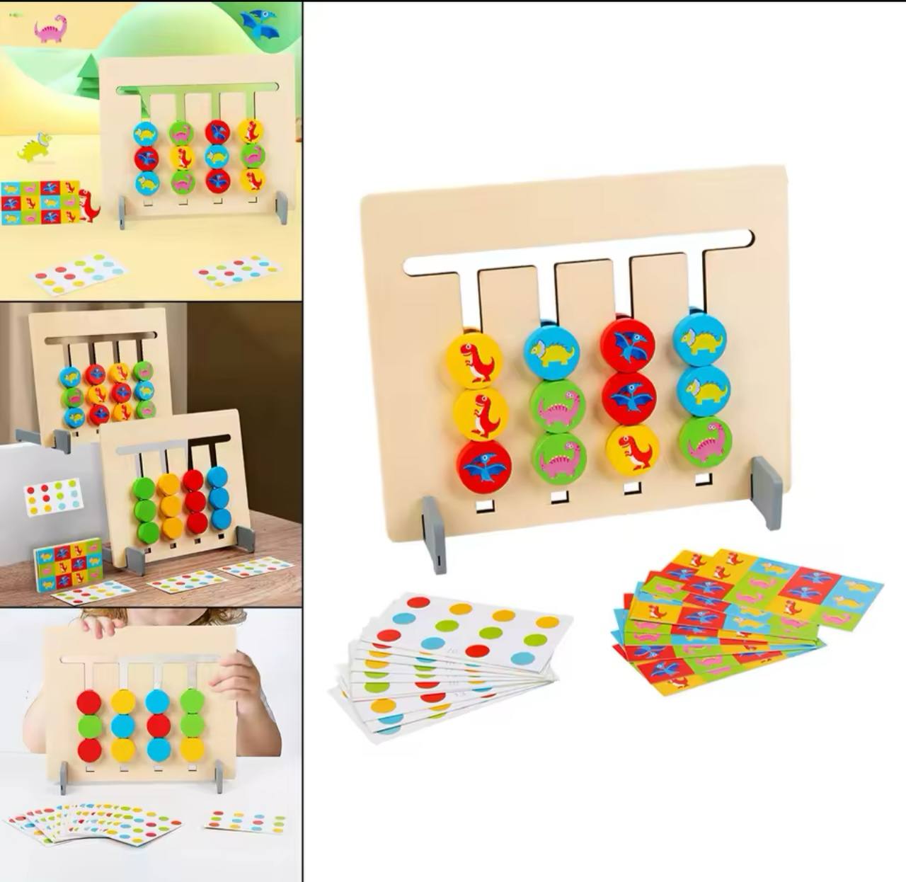Wood Color Shape Puzzle Board Games