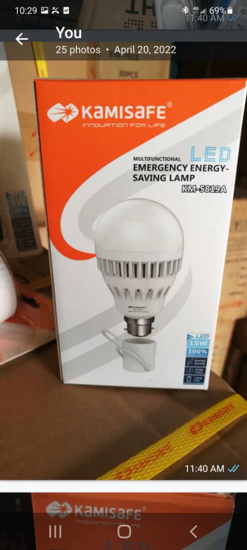 Rechargeable bulb 5819