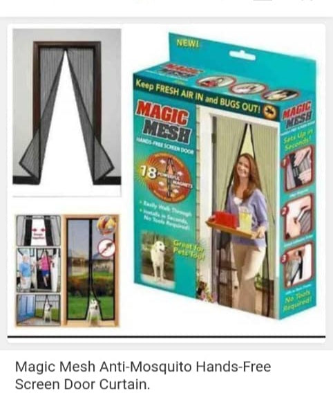 Magic mesh Anti-Mosquito hands free screen door curtain