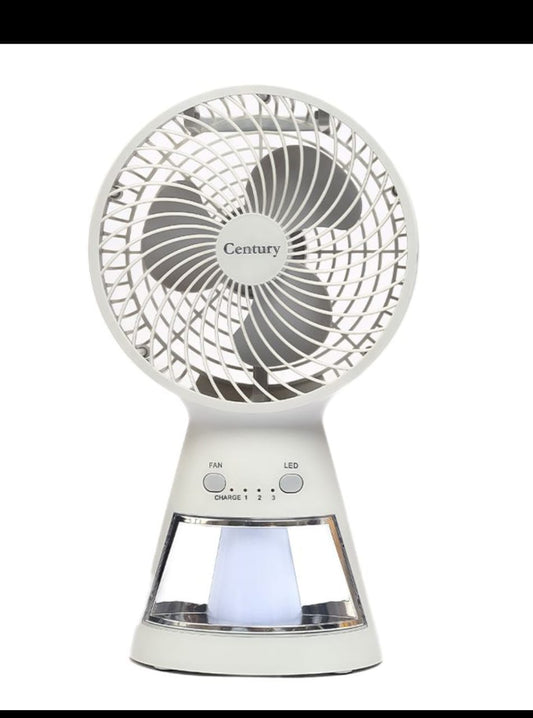 Century rechargeable fan 8" with LEDLIGHT FRCT-20-A