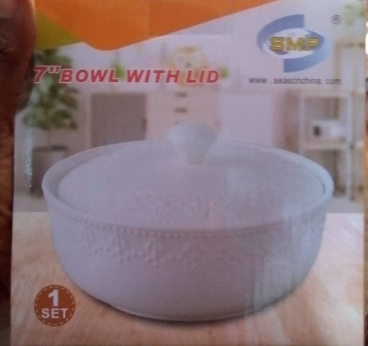 SMP 7" bowl with lid cover