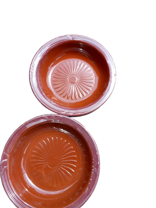 Unbreakable plate brown