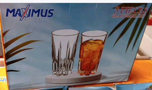 Maximus glass cup by3 long