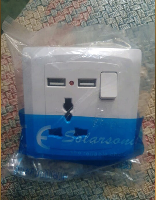 Solatec 13A socket single with USB