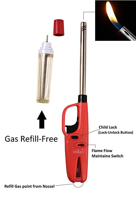 Gas refill lighter