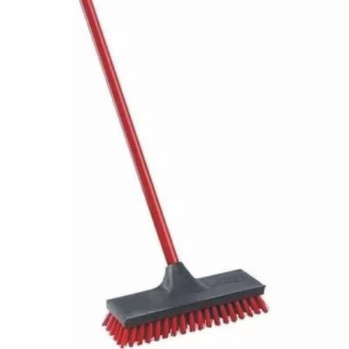 Scrubbing brush with stick plastic (rug brush)