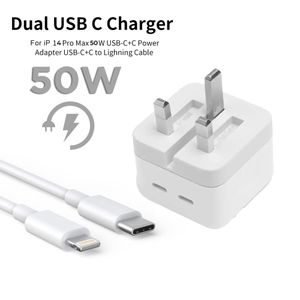 Type C to IPhone charger 2port