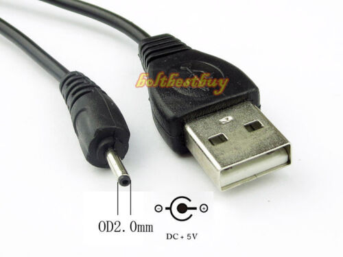 USB to small mouth black cord