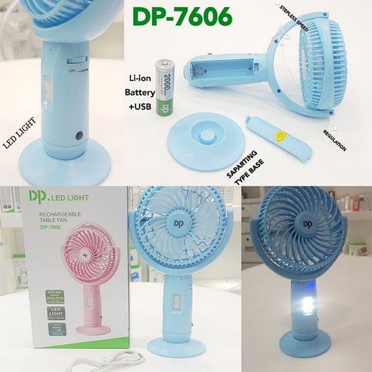 DP-7606 mini rechargeable fan