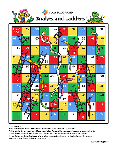 Snake and ladder game