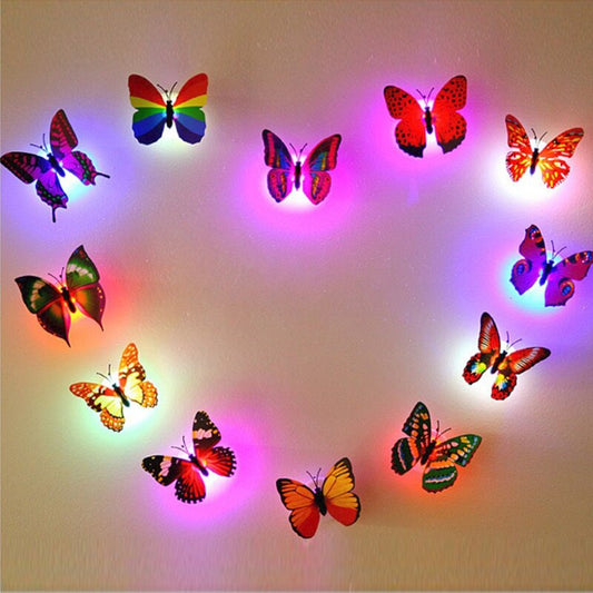 Glowing butterfly light
