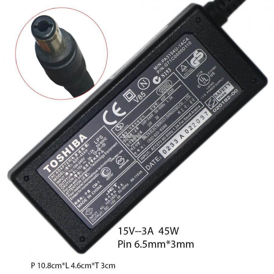 Toshiba 15v 3A charger
