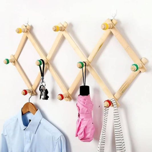 Wooden bag hanger