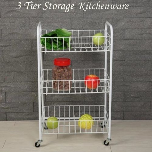 Stainless trolley (3 tiers)