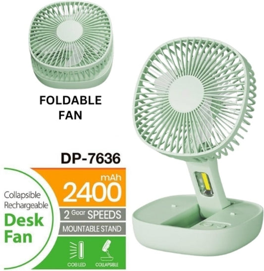 DP foldable rechargeable fan DP-7636