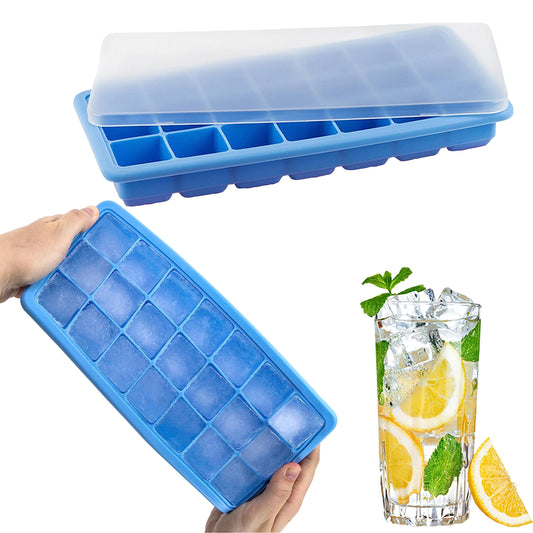 Silicone ice block tray maker