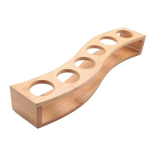 Wooden holder for shot cup