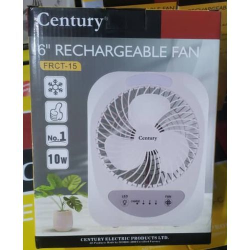 Century rechargeable fan 6" FRCT-15