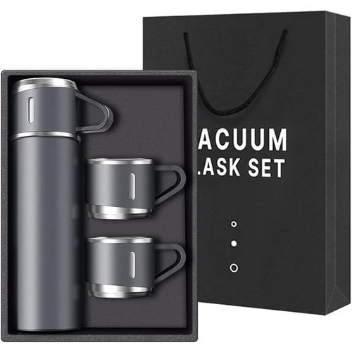Vacuum flask set with 3cups