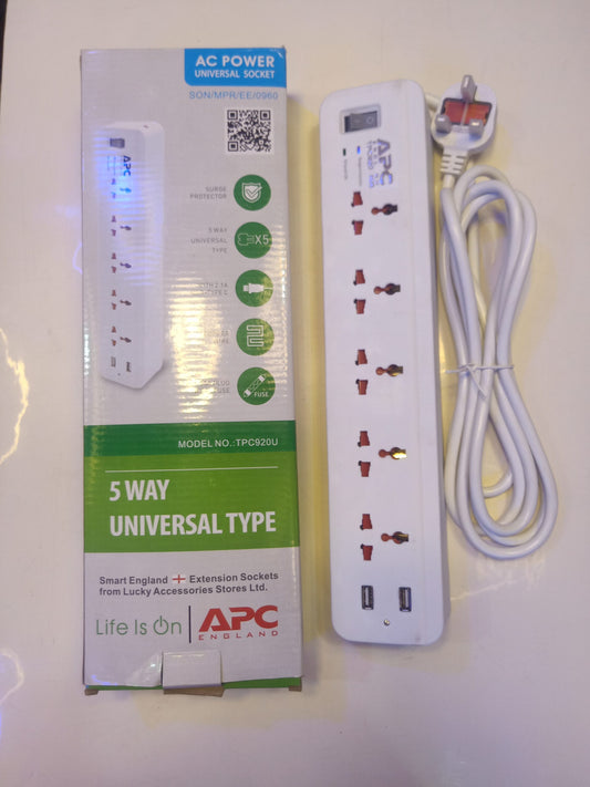 APC 5way universal type 2usb extension
