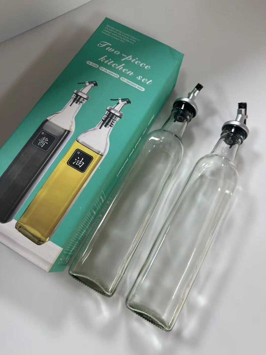 2in1 glass oil bottle