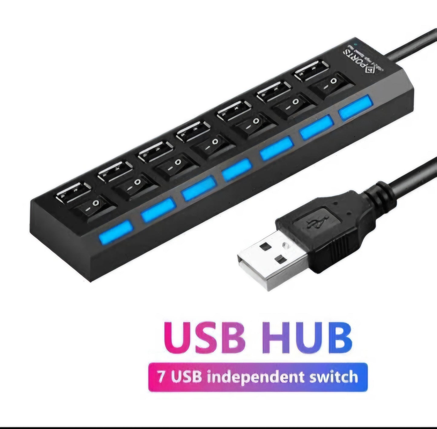 USB Hub 7USB independent switch