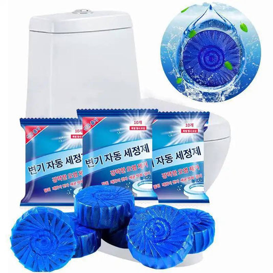 Blue bubble toilet cleaner 10pcs