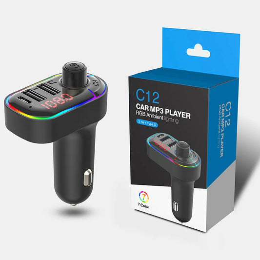 C15 Car MP3 Player RGB lightning (3.1A/typeC)